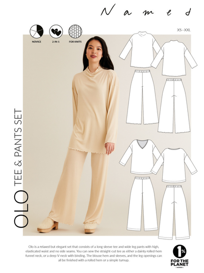 Olo Tee and Pants Set - PDF Sewing Pattern