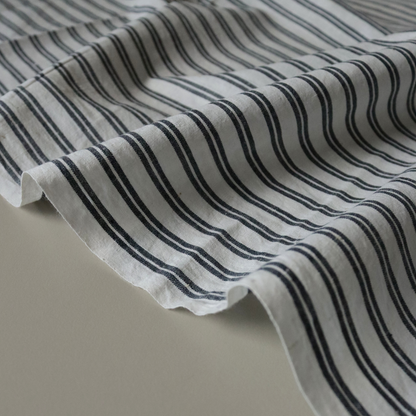 Parchment Stripe Indian Cotton Fabric