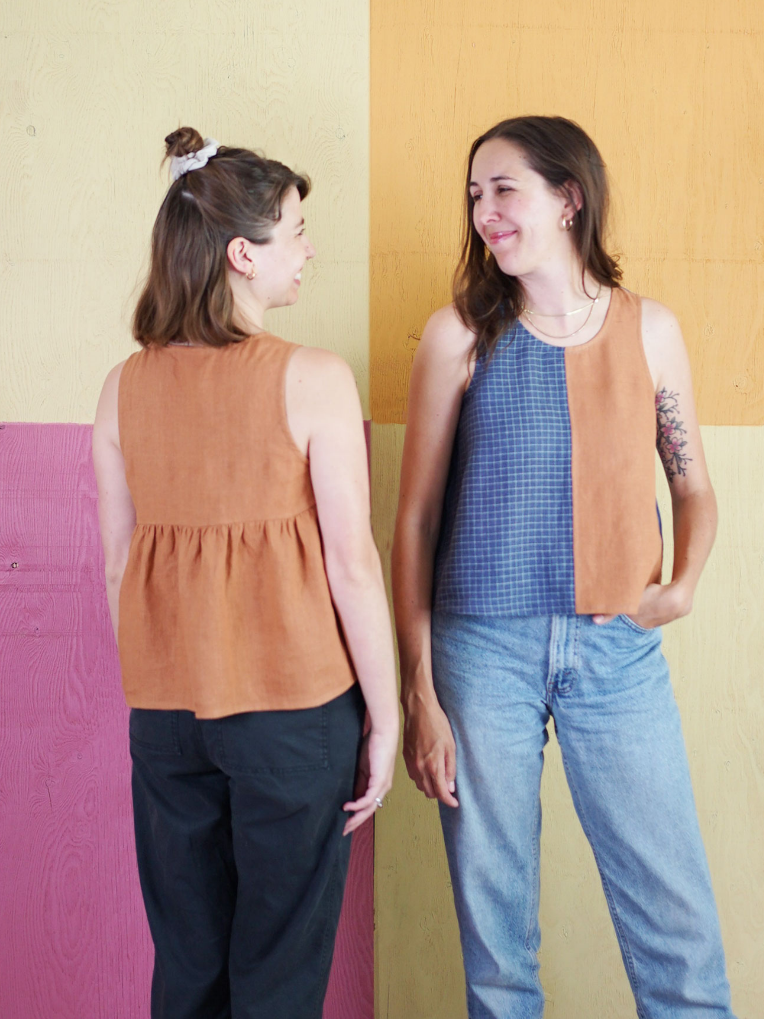 Peplum Split Tank - PDF Sewing Pattern