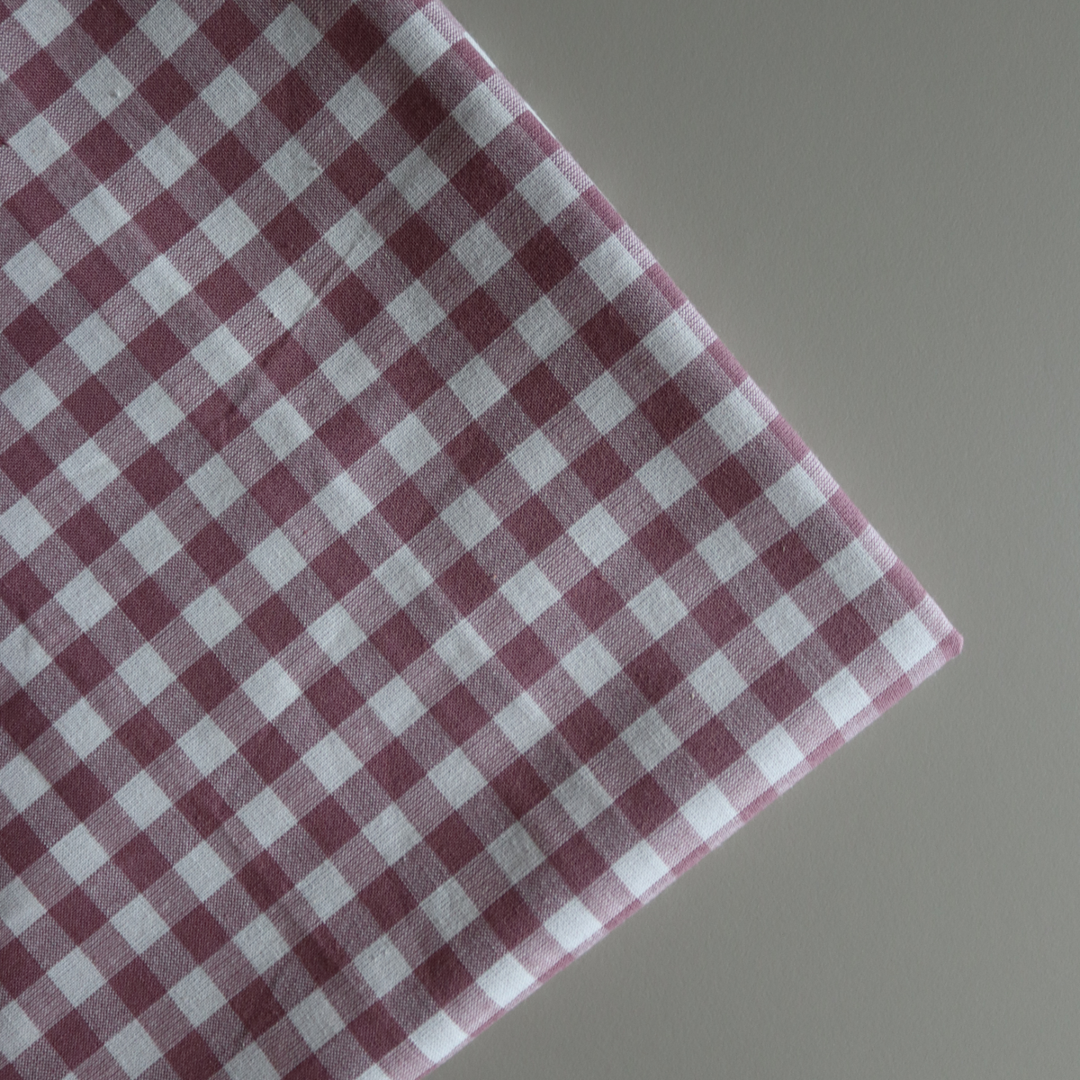 Cotton Gingham Fabric - Small Check Tulipwood