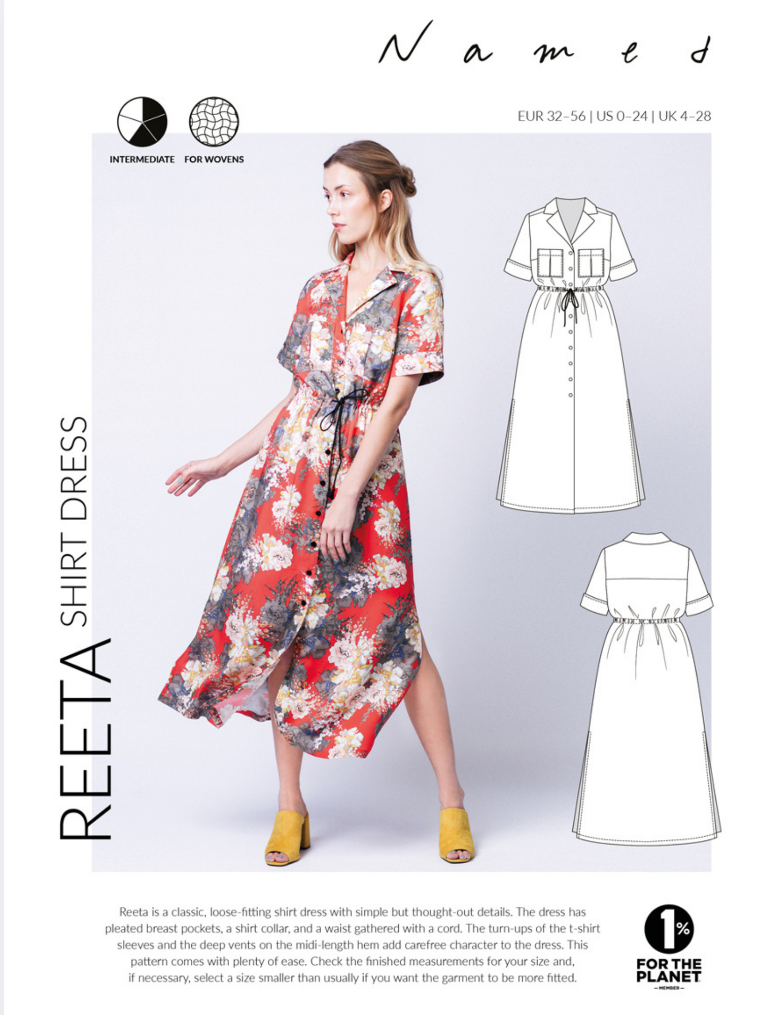 Reeta Shirt Dress - PDF Sewing Pattern