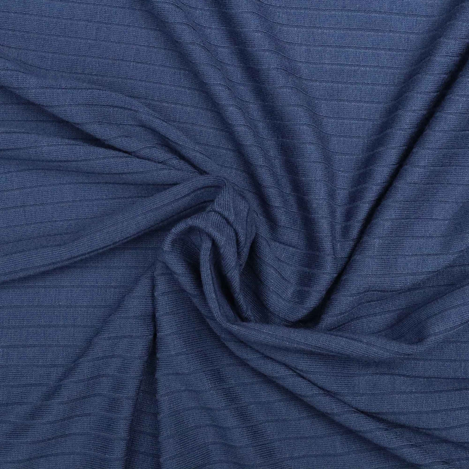 Close-up of blue fabric with a textured pattern