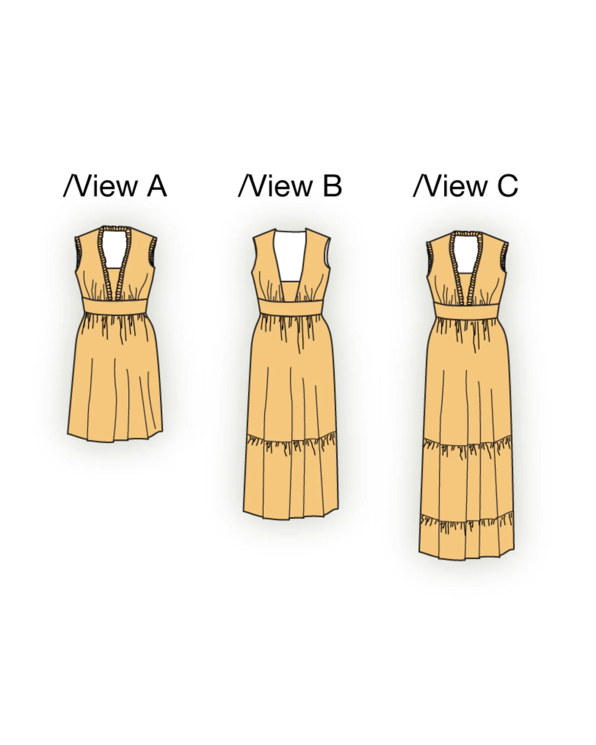 Rivelin Ruffle Dress - PDF Sewing Pattern