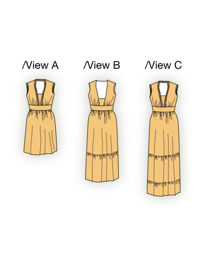 Rivelin Ruffle Dress - PDF Sewing Pattern