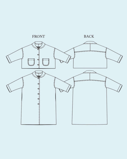 The Sanda Coat, Sewing Pattern from Merchant &amp; Mills (Paper)