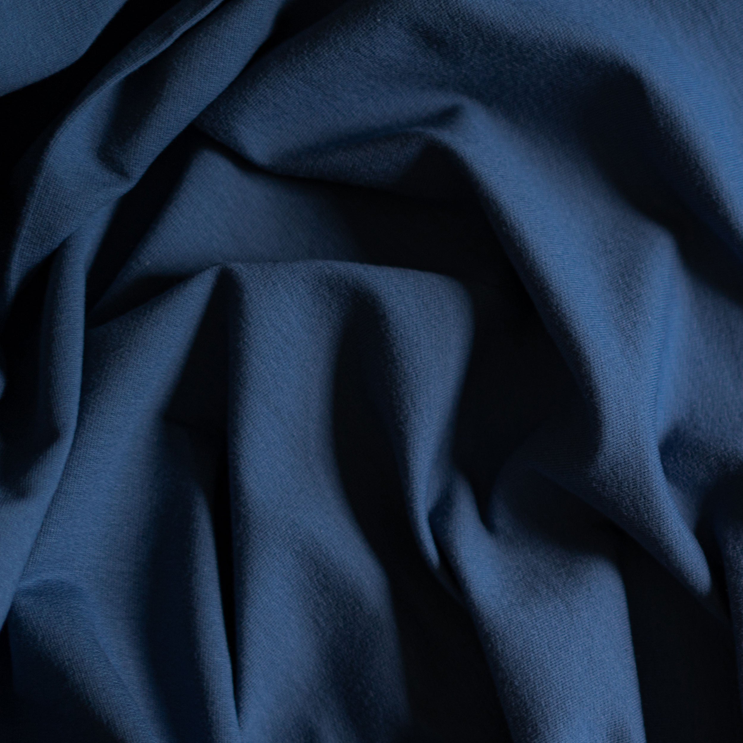 French Terry - Slate Blue Fabric