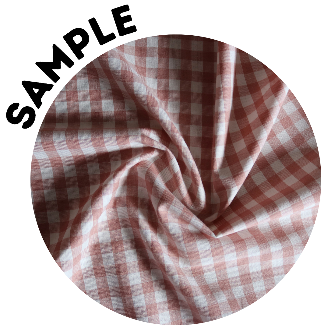 Rosa - Small Check Gingham - Cotton Fabric Sample