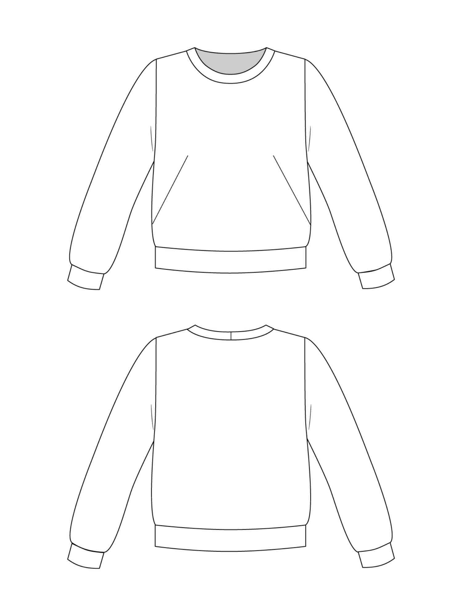 Sloane Sweatshirt - PDF Sewing Pattern