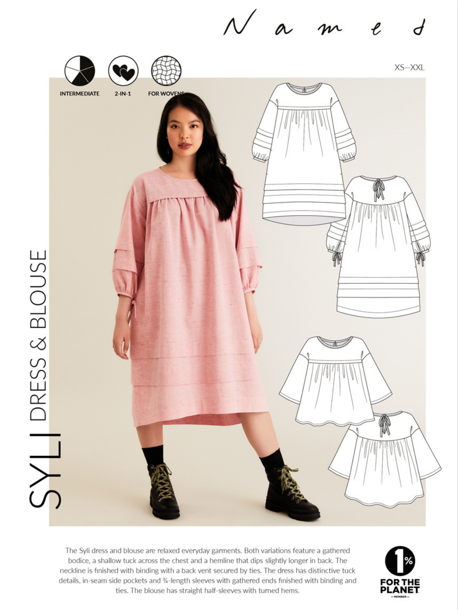 Syli Dress &amp; Blouse - PDF Sewing Pattern