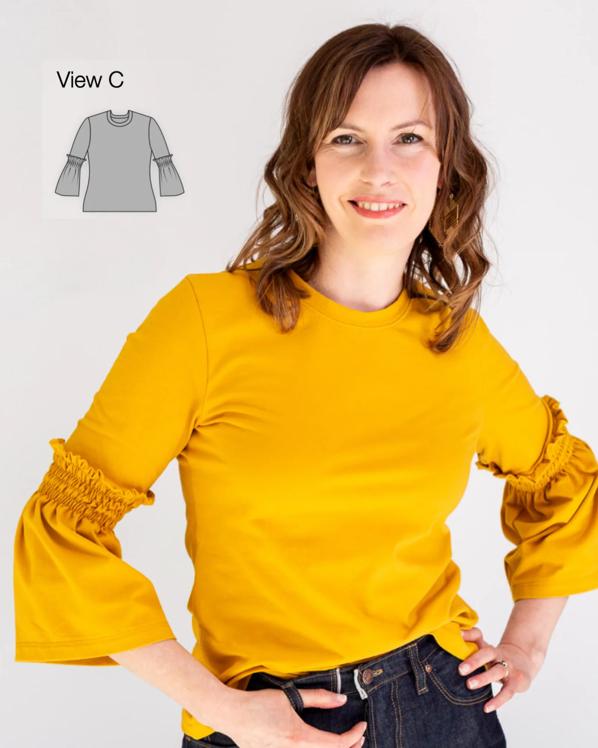 Tansen Top, Sewing Pattern from IzzoSew Studio (PDF)