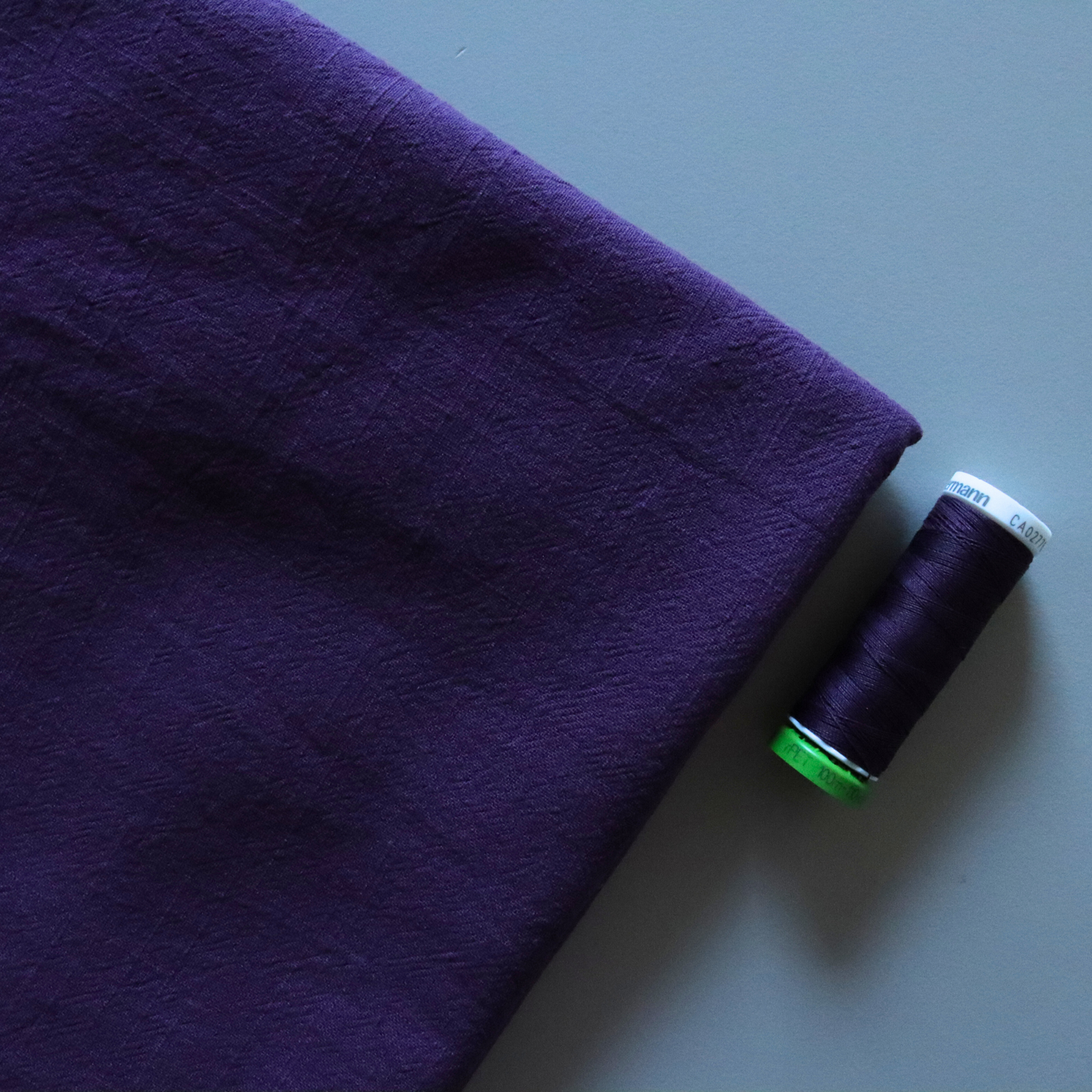 Vintage Nantucket Cotton - Plum Purple Fabric