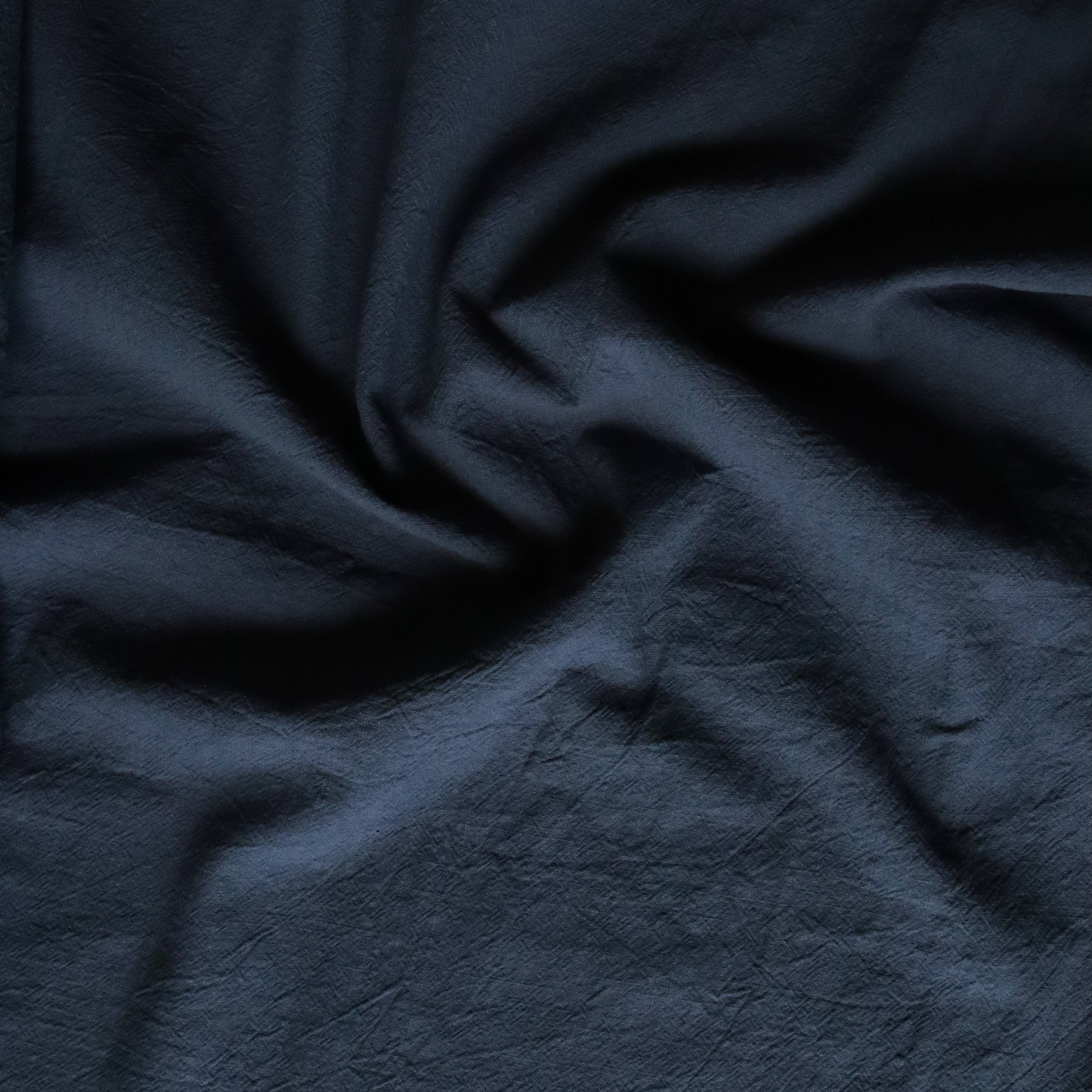 Vintage Nantucket Cotton - Grey Blue Fabric