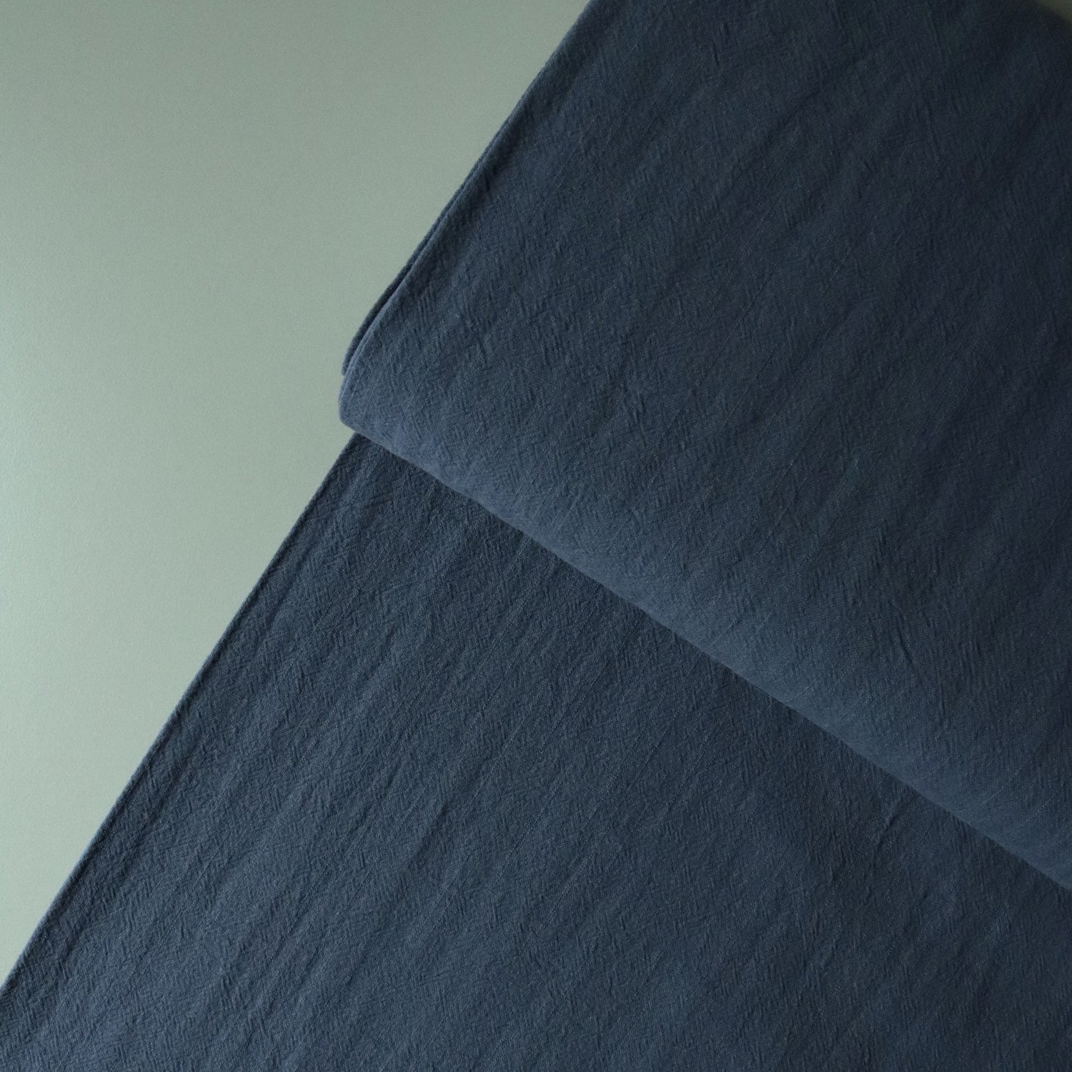 Vintage Nantucket Cotton - Grey Blue Fabric