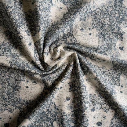 Wandering with Bear - Brushed Flannel Cotton Fabric