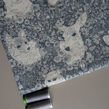 Wandering with Bear - Brushed Flannel Cotton Fabric