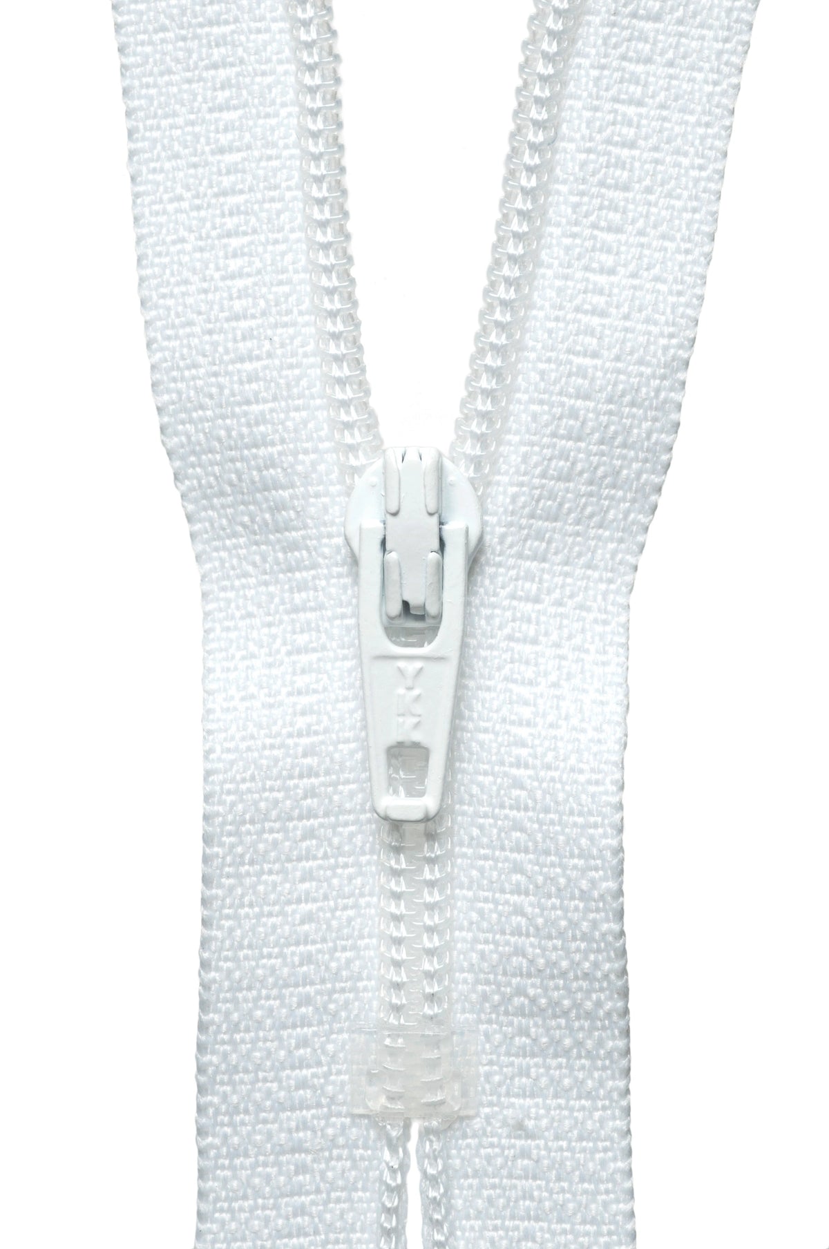 20CM YKK Dress and Skirt Zip, White