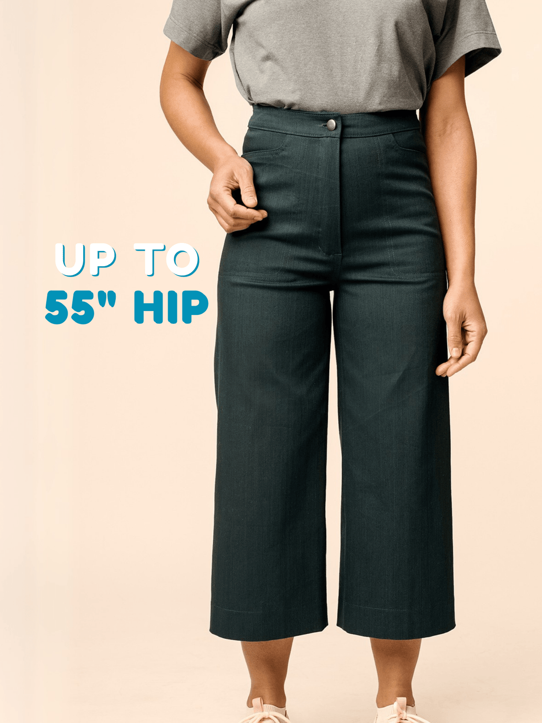 Aina Trousers &amp; Culottes - PDF Sewing Pattern - sewecofabrics