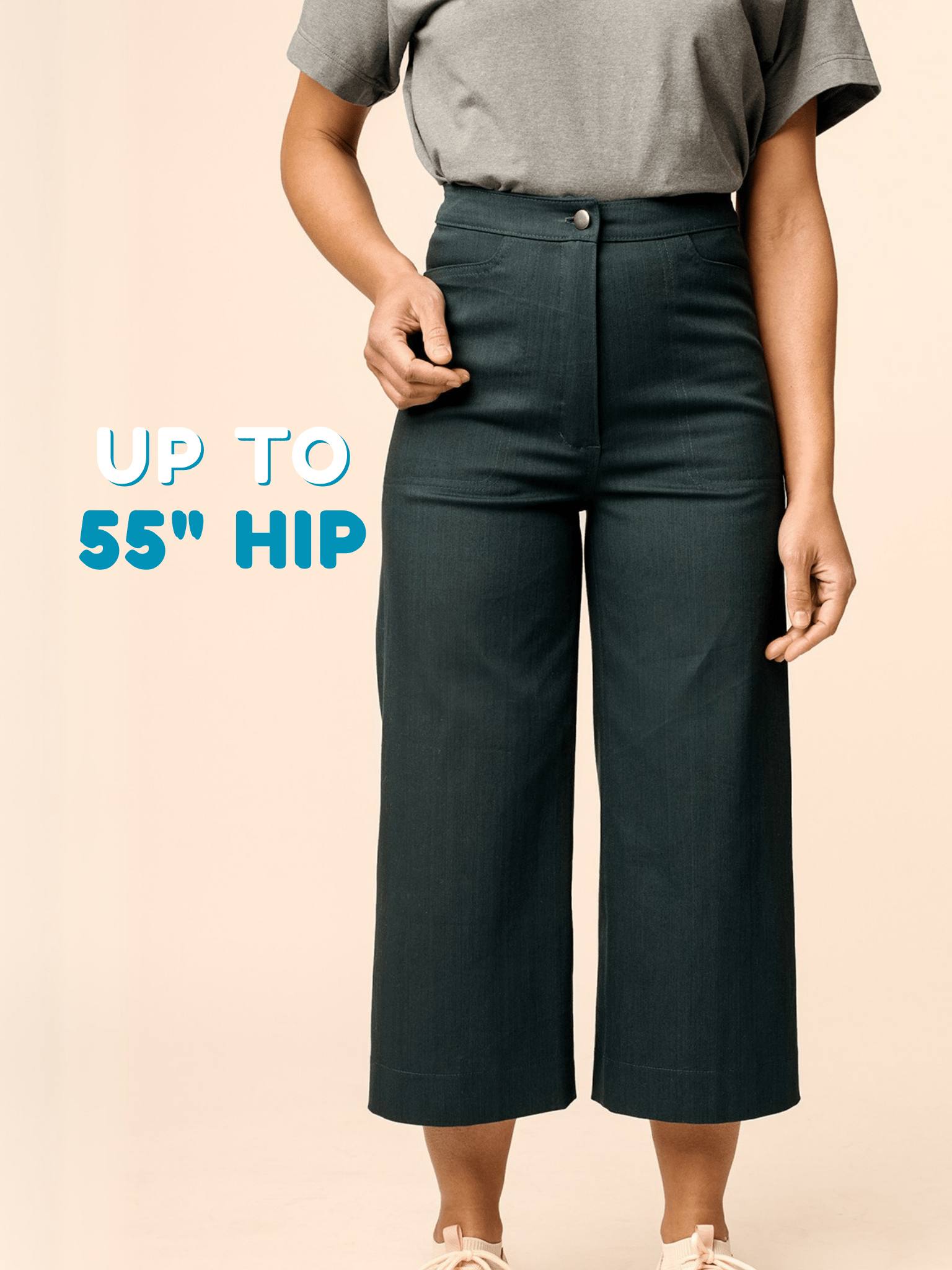 Aina Trousers &amp; Culottes - PDF Sewing Pattern - sewecofabrics