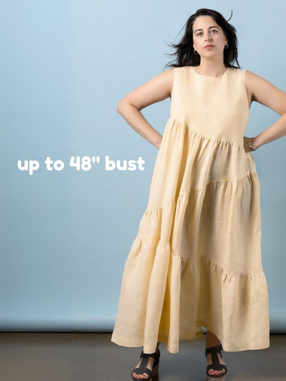 Azure Dress &amp; Skirt - Paper Sewing Pattern - sewecofabrics