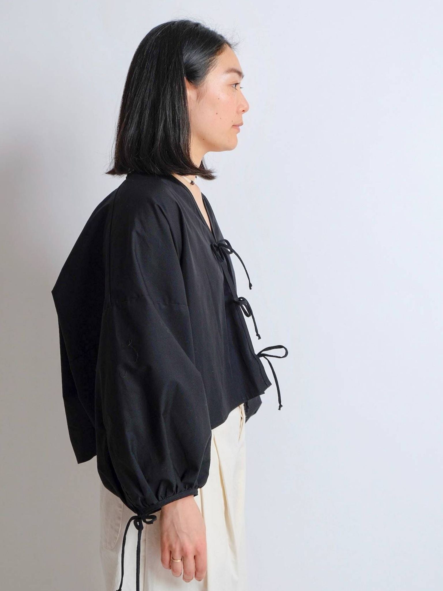 Birgitta Helmersson - PDF Zero Waste Cropped Shirt - Bow HACK ADD ON - sewecofabrics