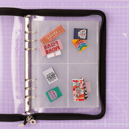 Black - Label Stash Folder - sewecofabrics