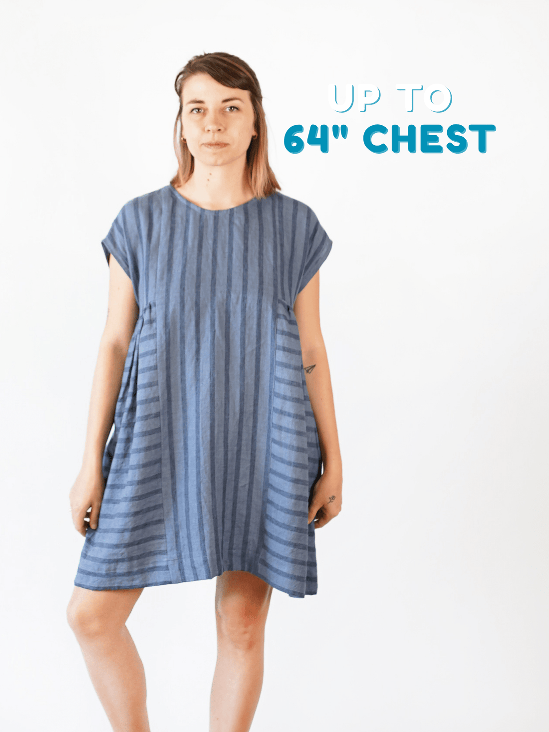 Collage Gather Dress - PDF Sewing Pattern - sewecofabrics