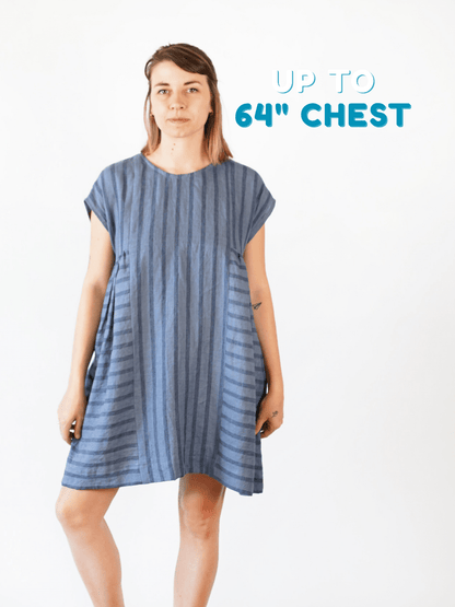 Collage Gather Dress - PDF Sewing Pattern - sewecofabrics