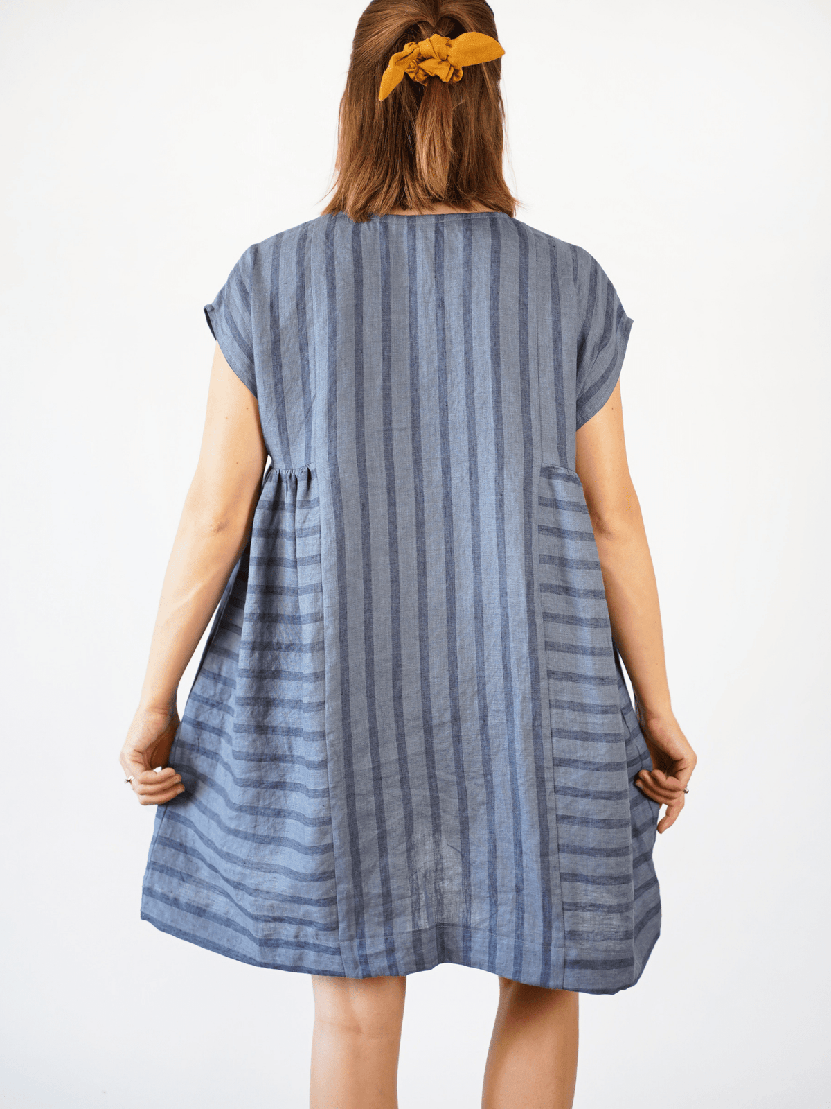 Collage Gather Dress - PDF Sewing Pattern - sewecofabrics