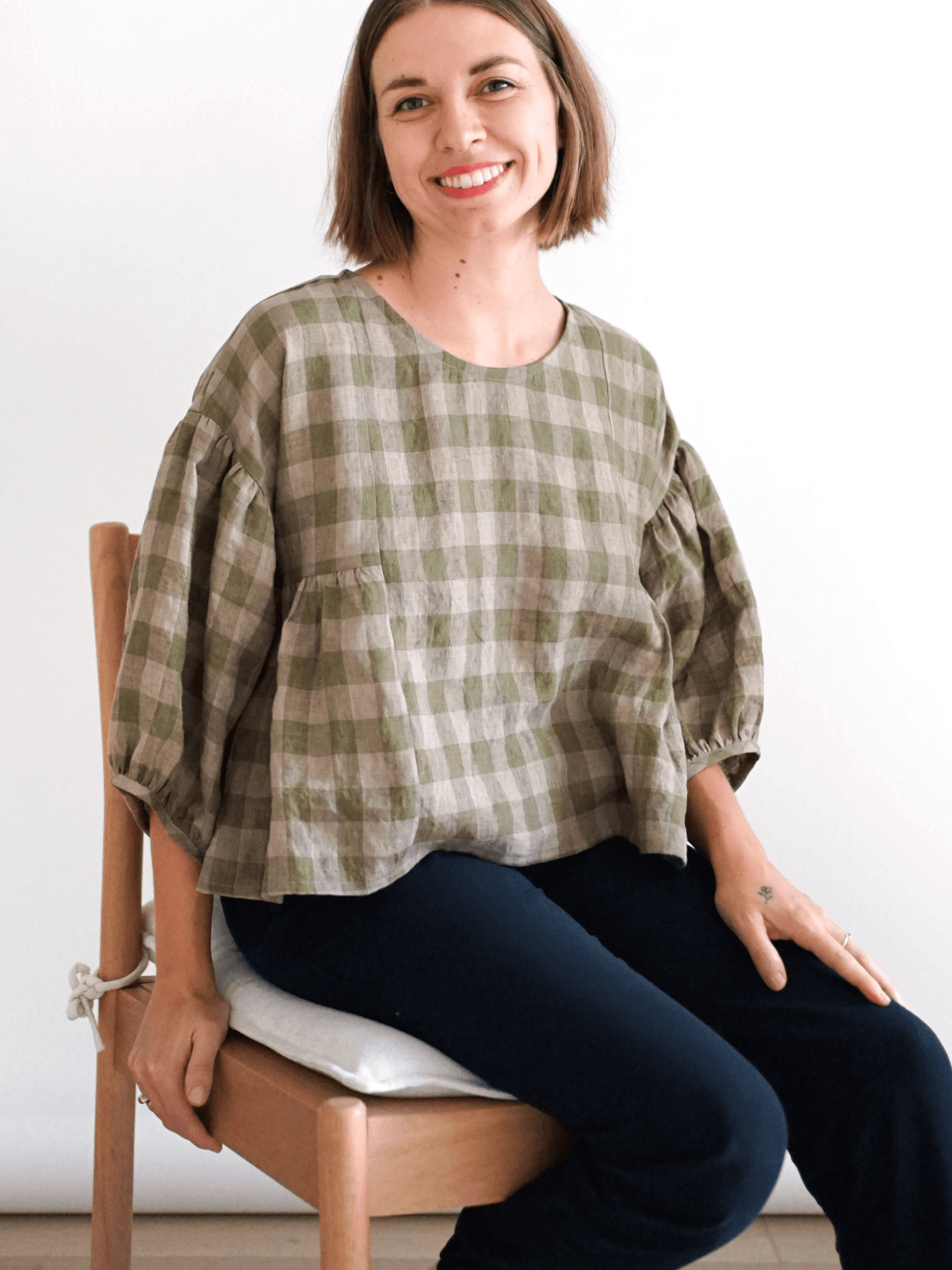 Collage Gather Top - PDF Sewing Pattern - sewecofabrics