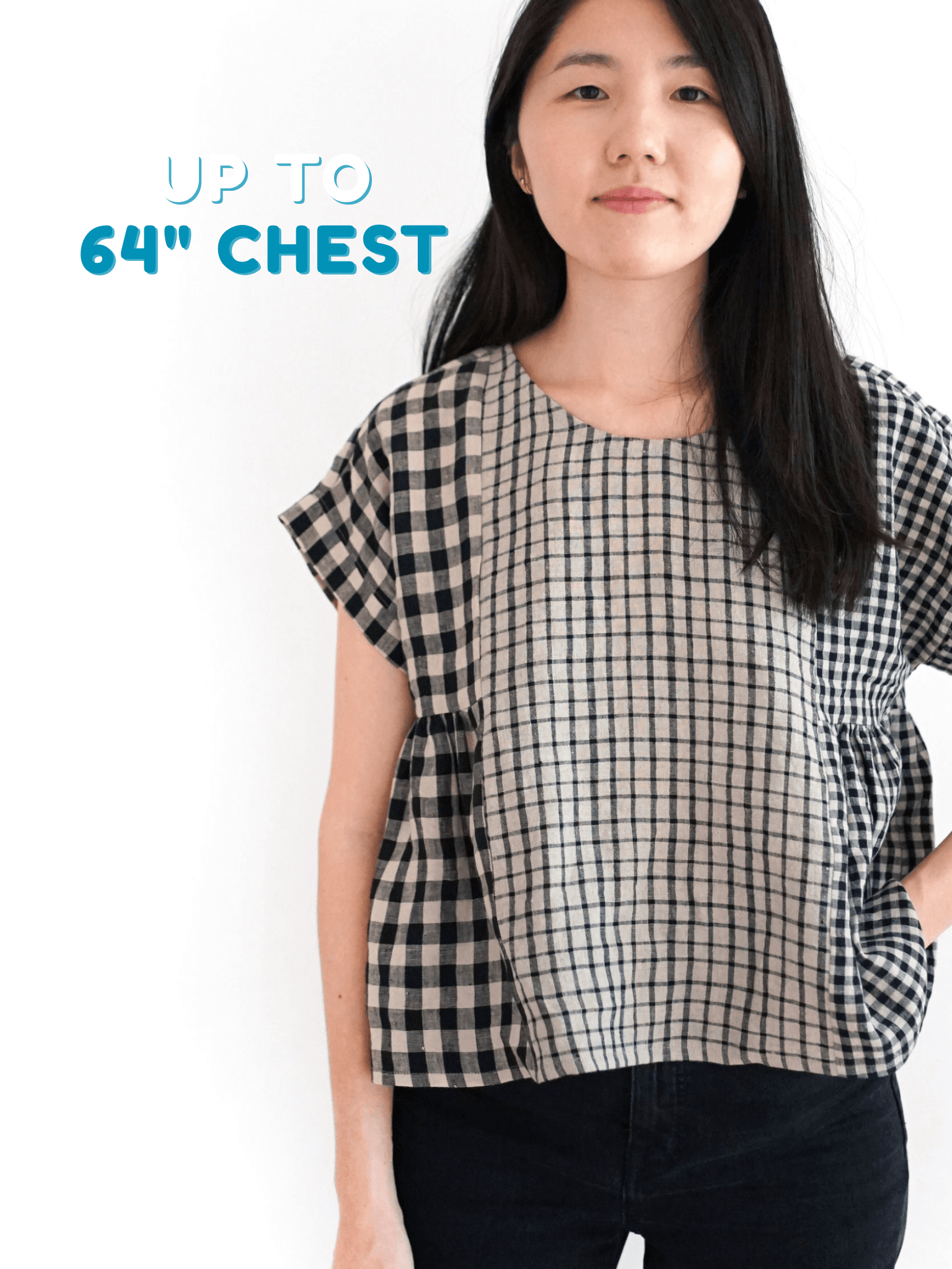 Collage Gather Top - PDF Sewing Pattern - sewecofabrics