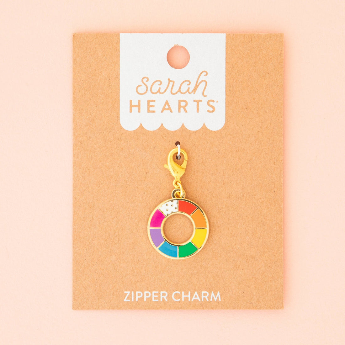 Colour Wheel Zipper Charm - sewecofabrics
