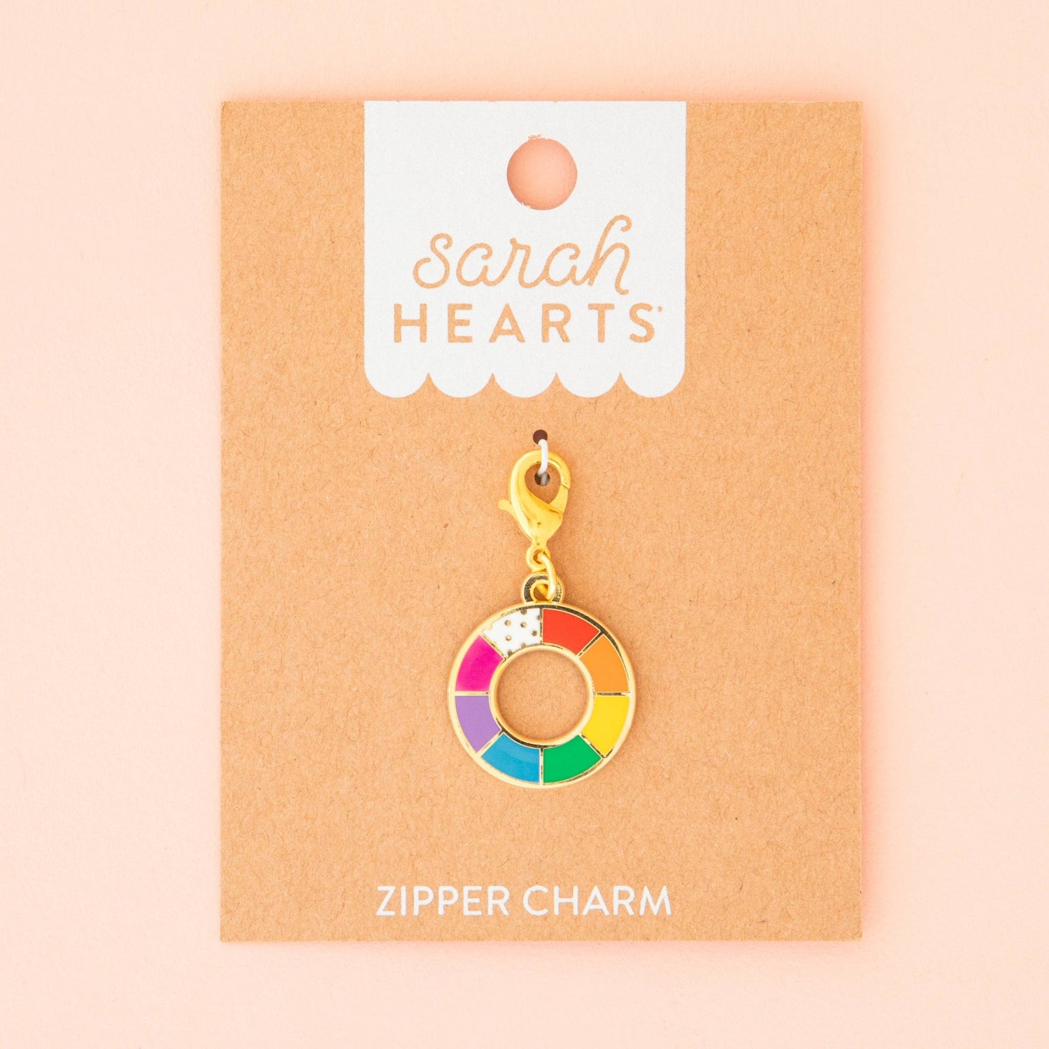 Colour Wheel Zipper Charm - sewecofabrics