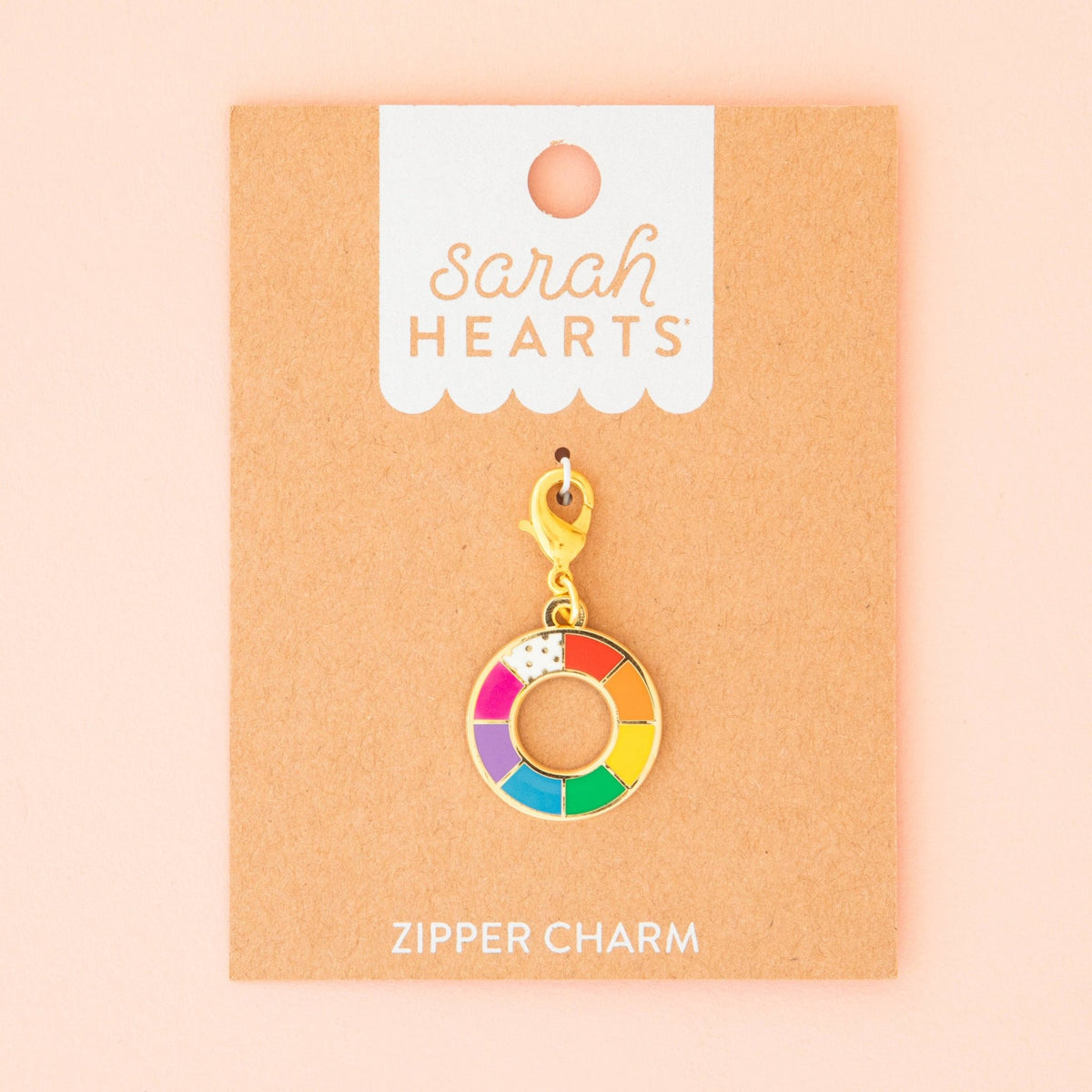 Colour Wheel Zipper Charm - sewecofabrics