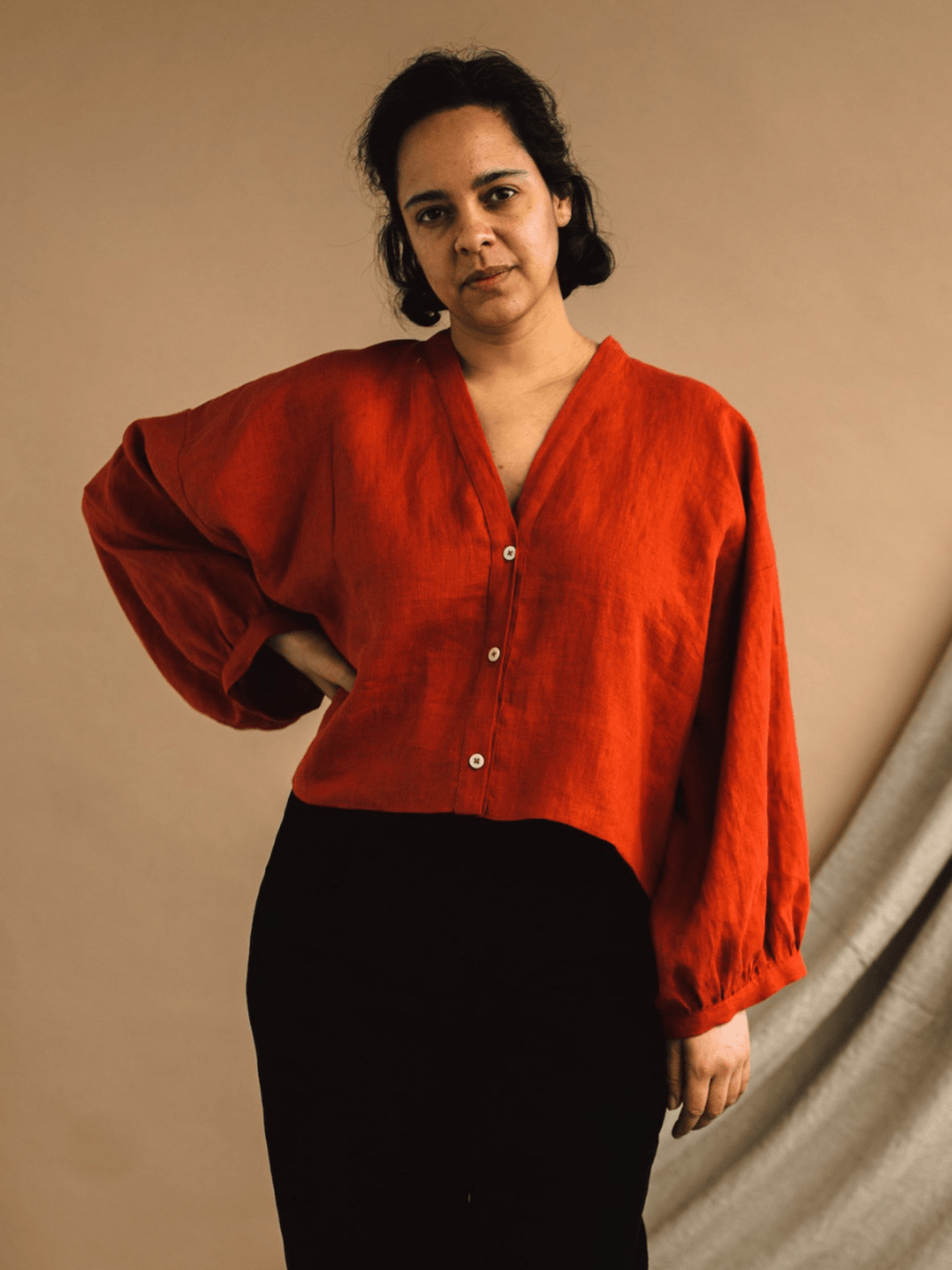 Cropped Shirt - Zero Waste - PDF Sewing Pattern - sewecofabrics