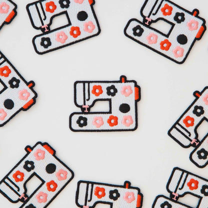 Daisy Sewing Machine - Iron - On Patch - sewecofabrics
