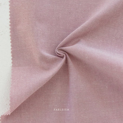 Mellow Mauve Chambray Cotton Fabric