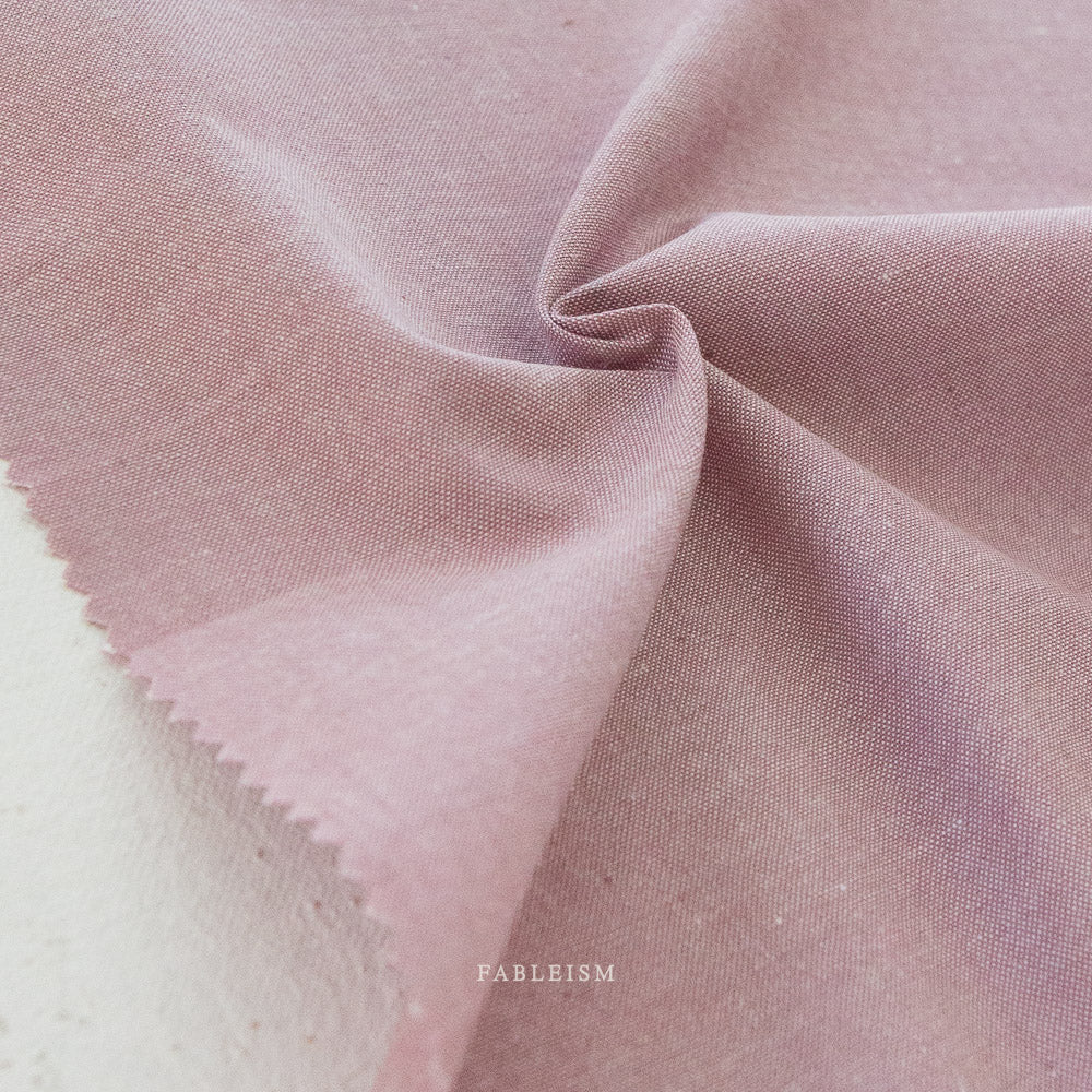 Mellow Mauve Chambray Cotton Fabric