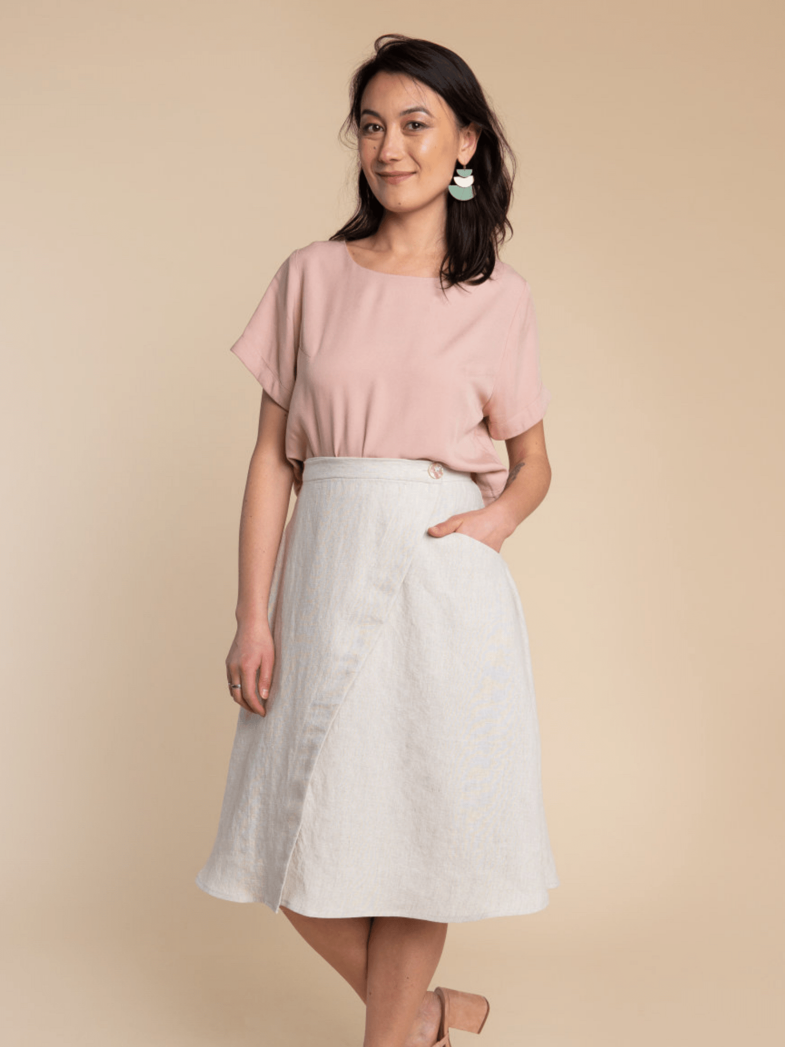 Fiore Skirt - Paper Sewing Pattern - sewecofabrics