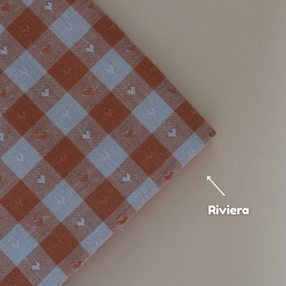 Gingham Hearts - Individual Fat Quarters - sewecofabrics