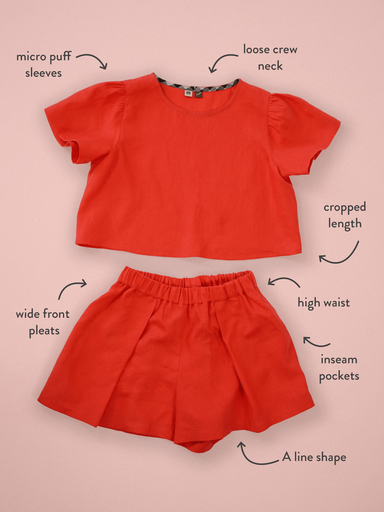 High Tide Set - PDF Sewing Pattern - sewecofabrics