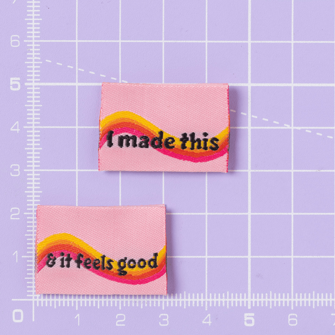 I Made This - Little Rosy Cheeks - Sewing Labels - sewecofabrics