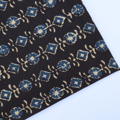 Indigo Abstract - Cotton Fabric - sewecofabrics