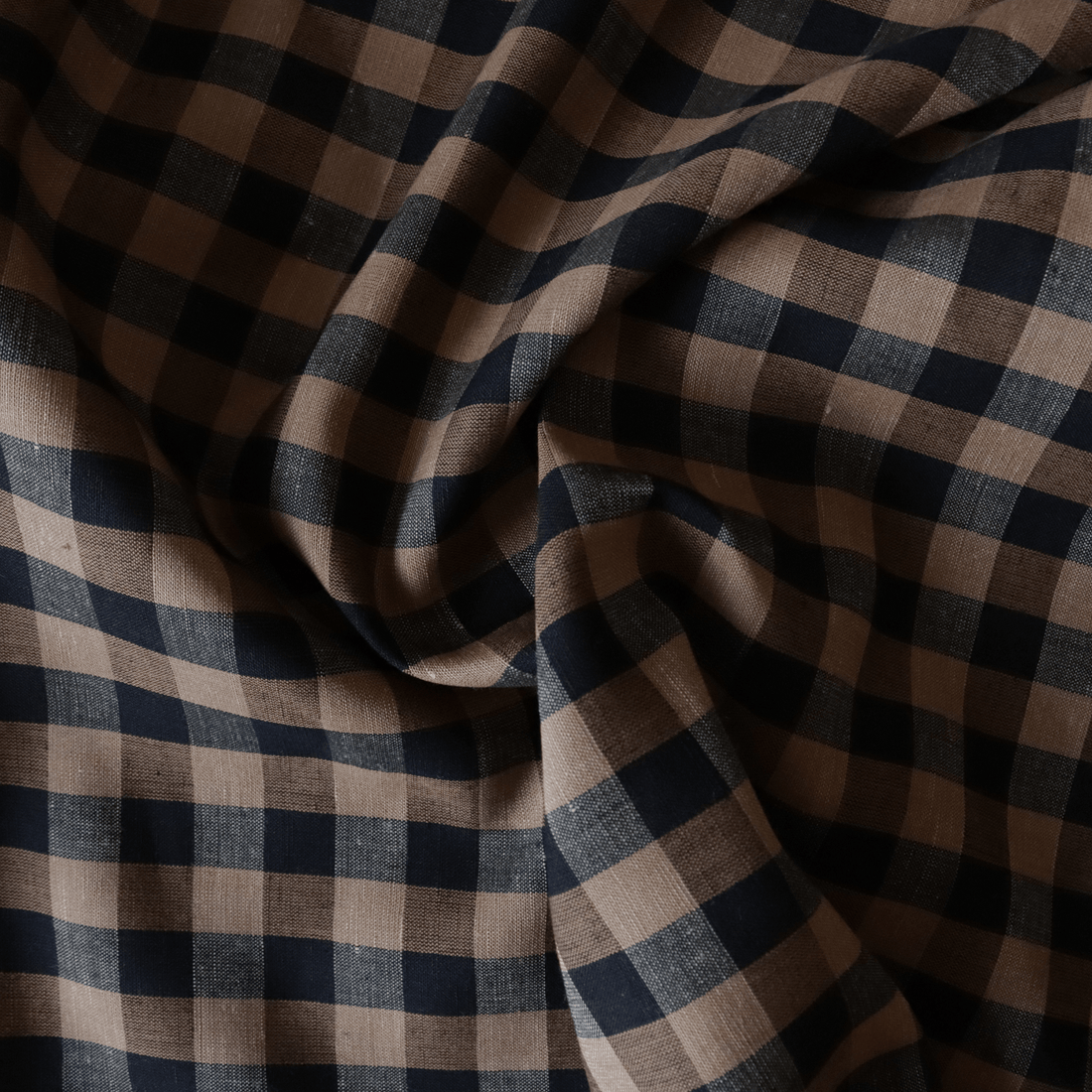 Irish Coffee - Oragnic Cotton Linen Fabric - sewecofabrics