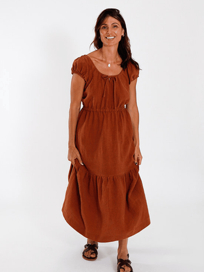 Ivie Dress - Paper Sewing Pattern - sewecofabrics