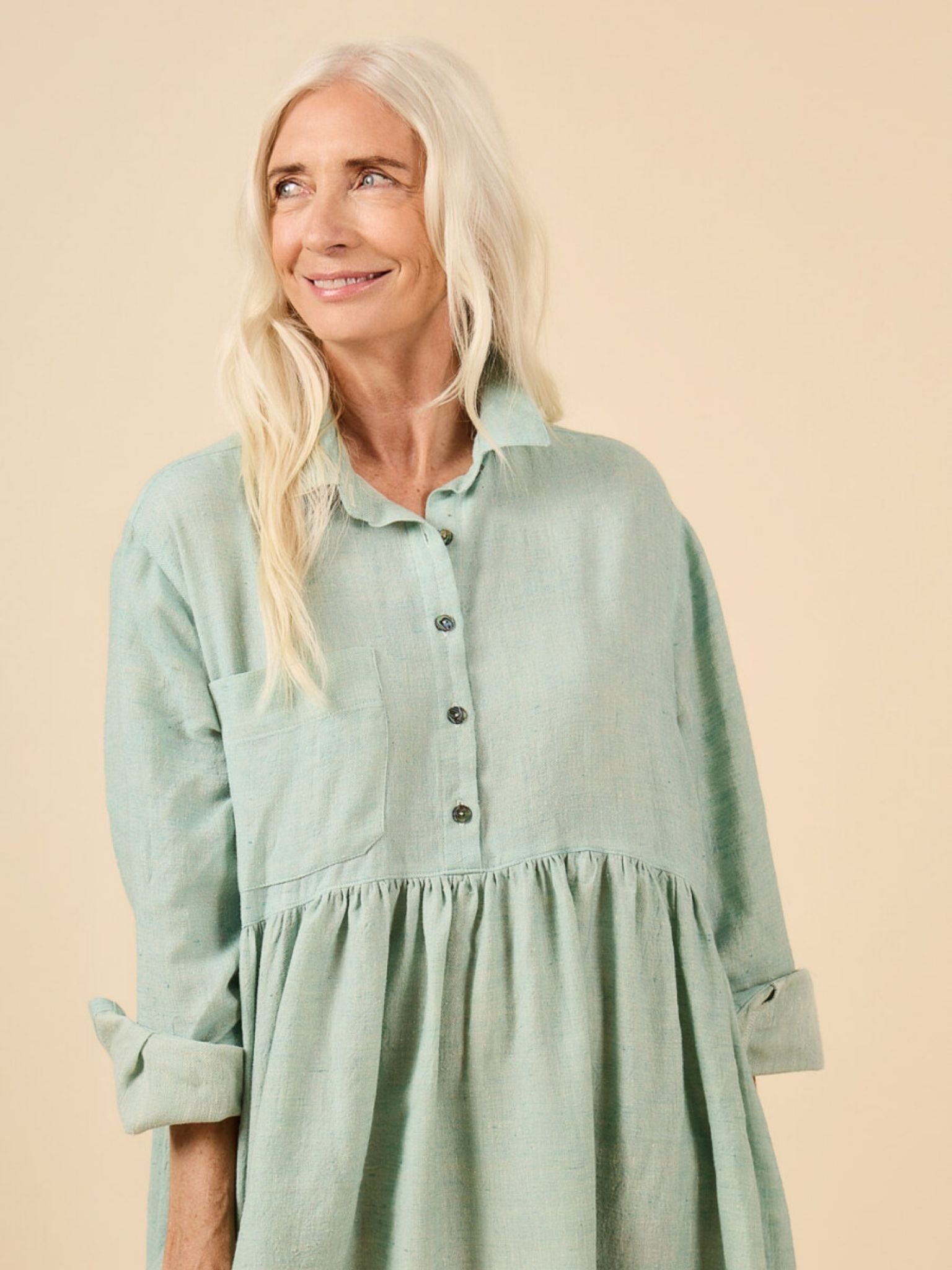 Jenna Button up Shirt and Dress - Paper Sewing Pattern - sewecofabrics