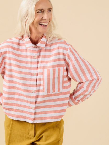 Jenna Button up Shirt and Dress - Paper Sewing Pattern - sewecofabrics