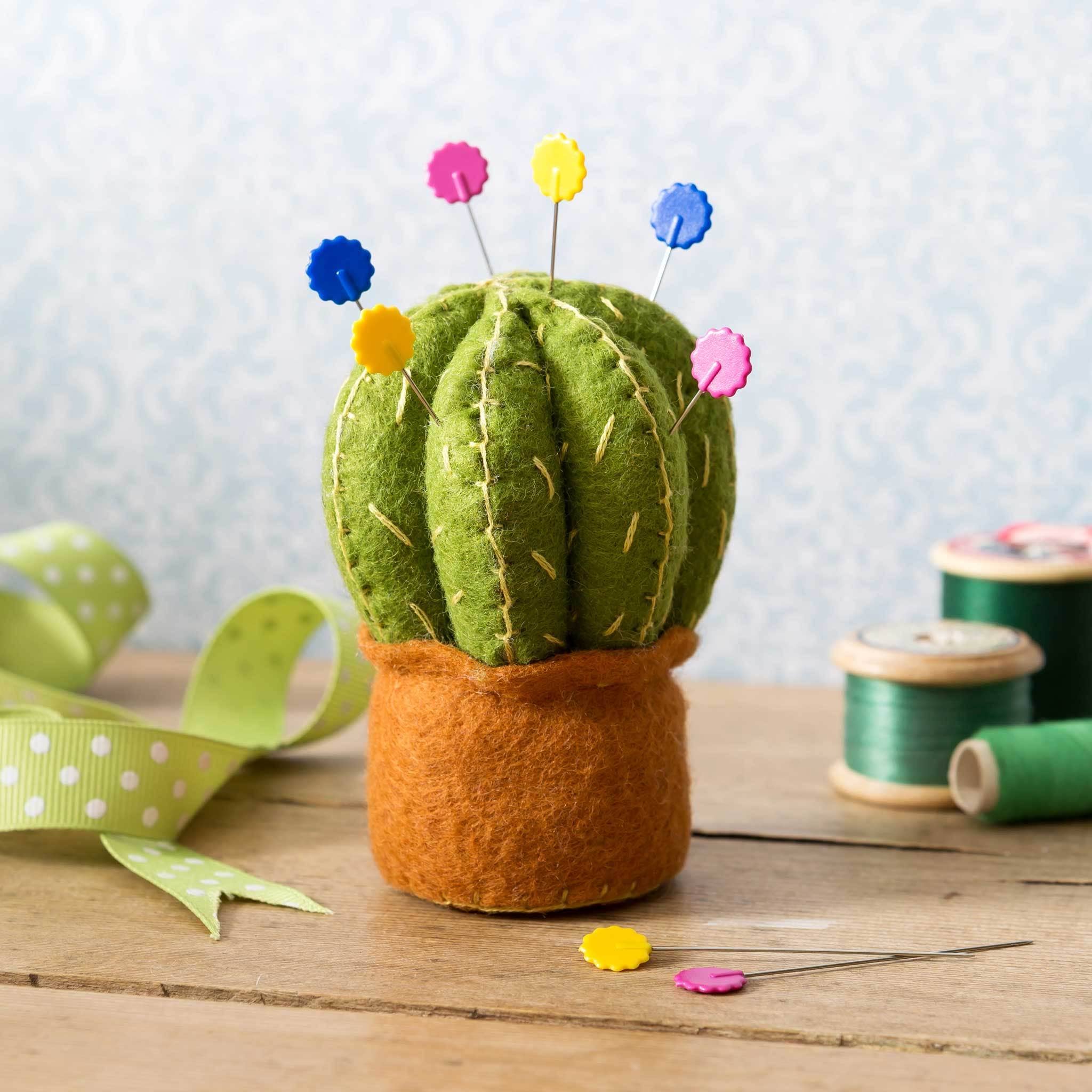 KIT: Cactus Pin Cushion Felt Kit - sewecofabrics
