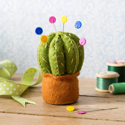 KIT: Cactus Pin Cushion Felt Kit - sewecofabrics
