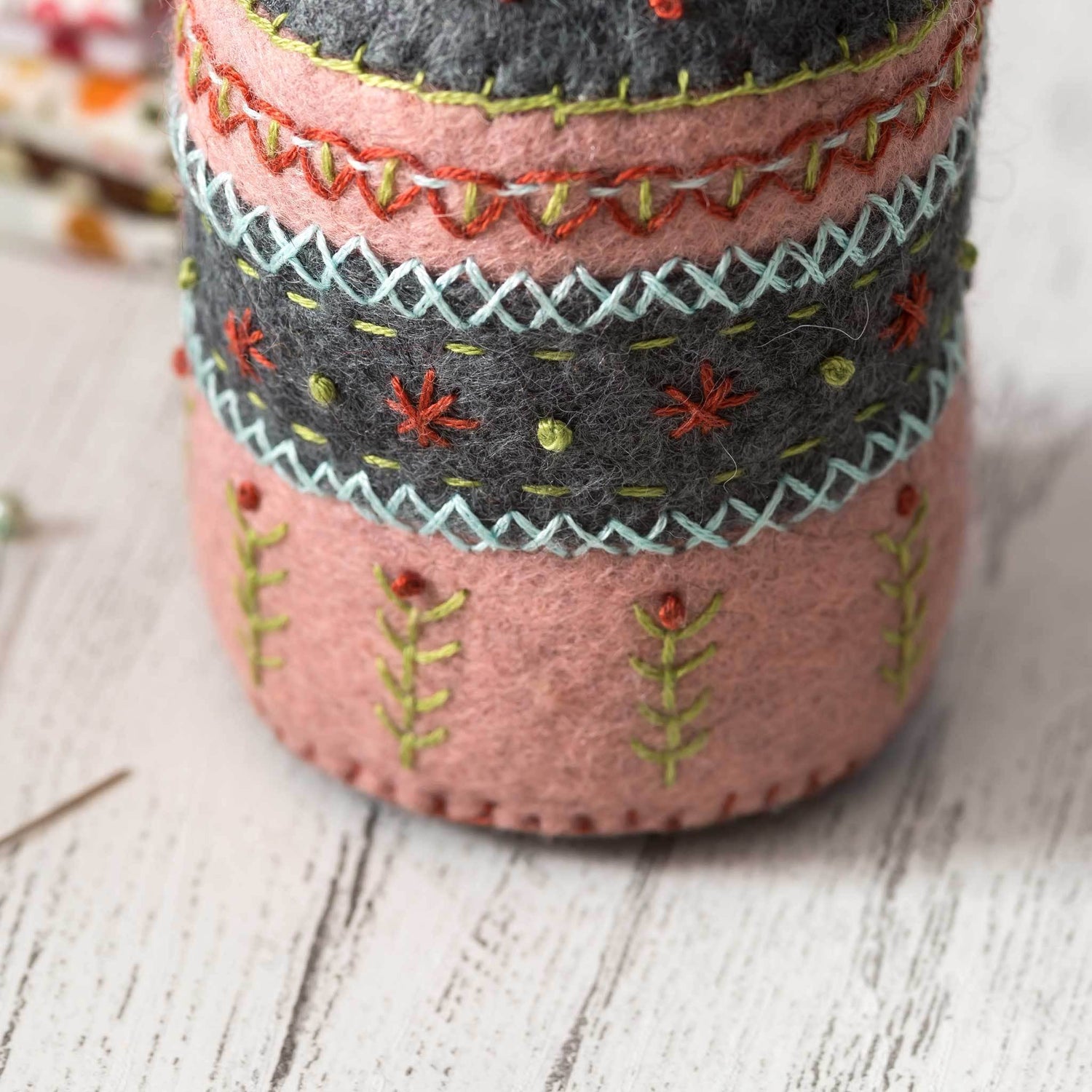 KIT: Pin Cushion - Felt Craft Mini Kit - sewecofabrics