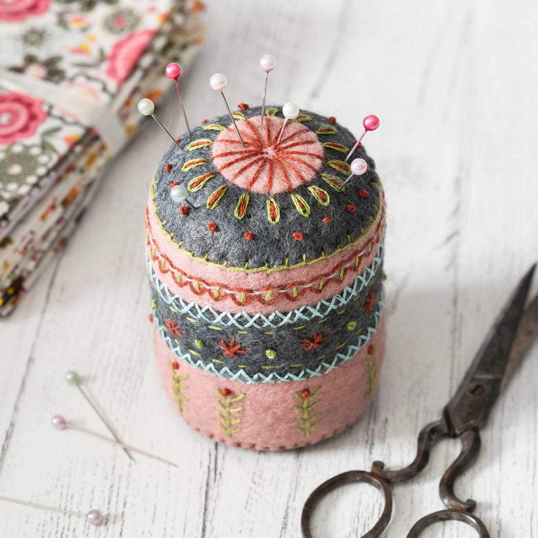 KIT: Pin Cushion - Felt Craft Mini Kit - sewecofabrics